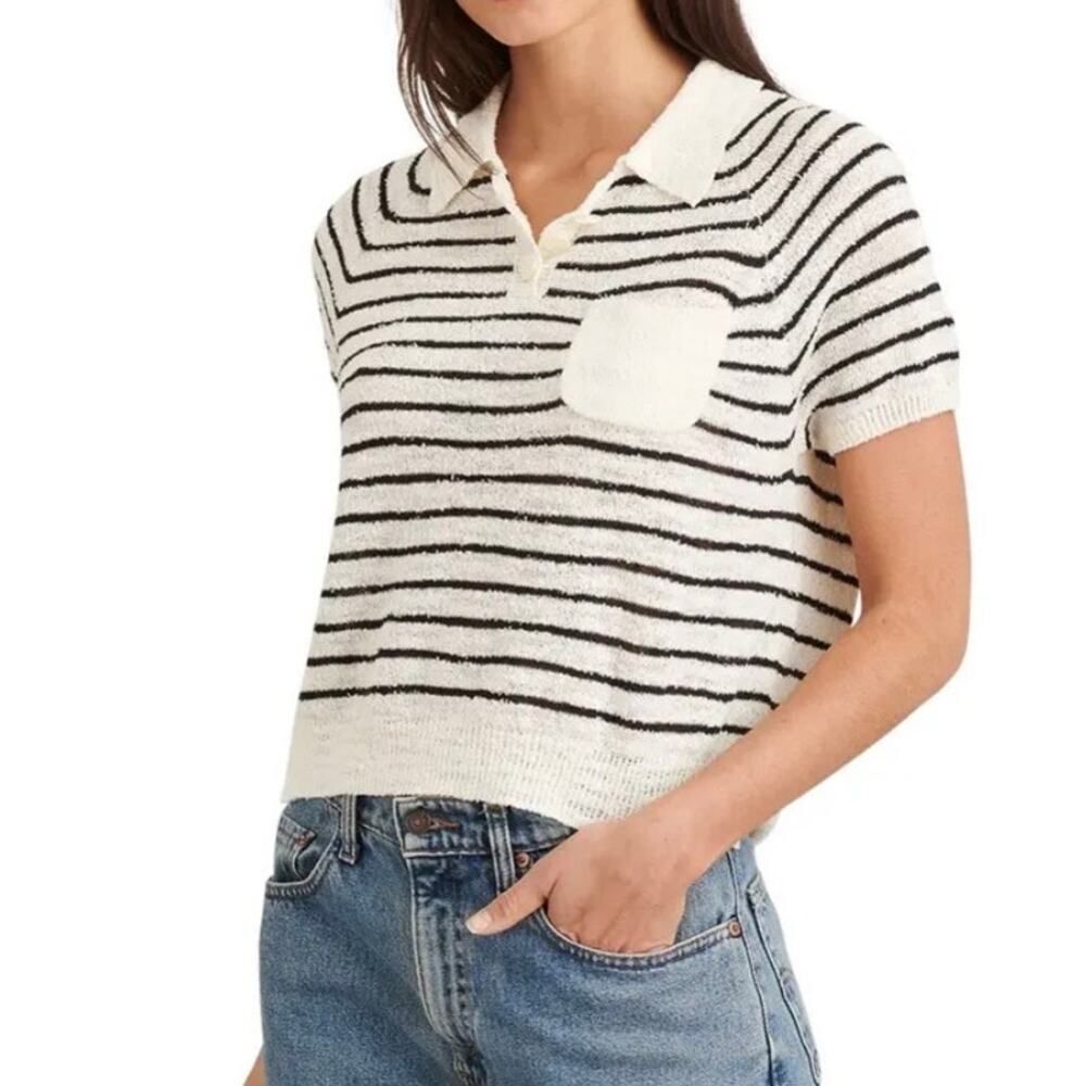 Alex Mill Stripe Short Sleeve Sweater Sz. L